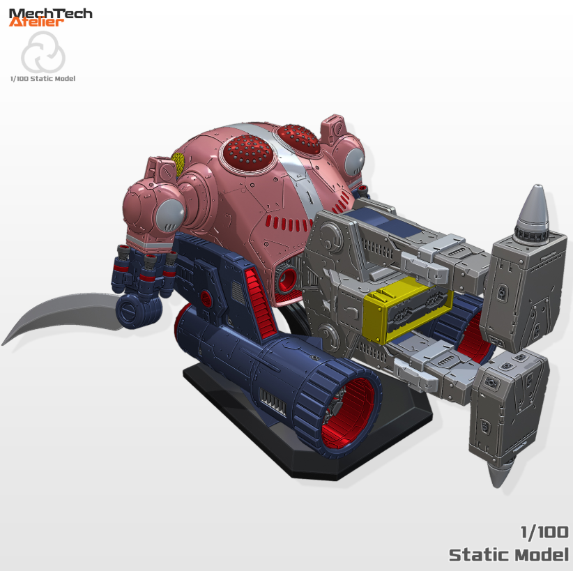 Mech Tech Atelier 1/100 MAN-00x-2 Brawrello [STL File]