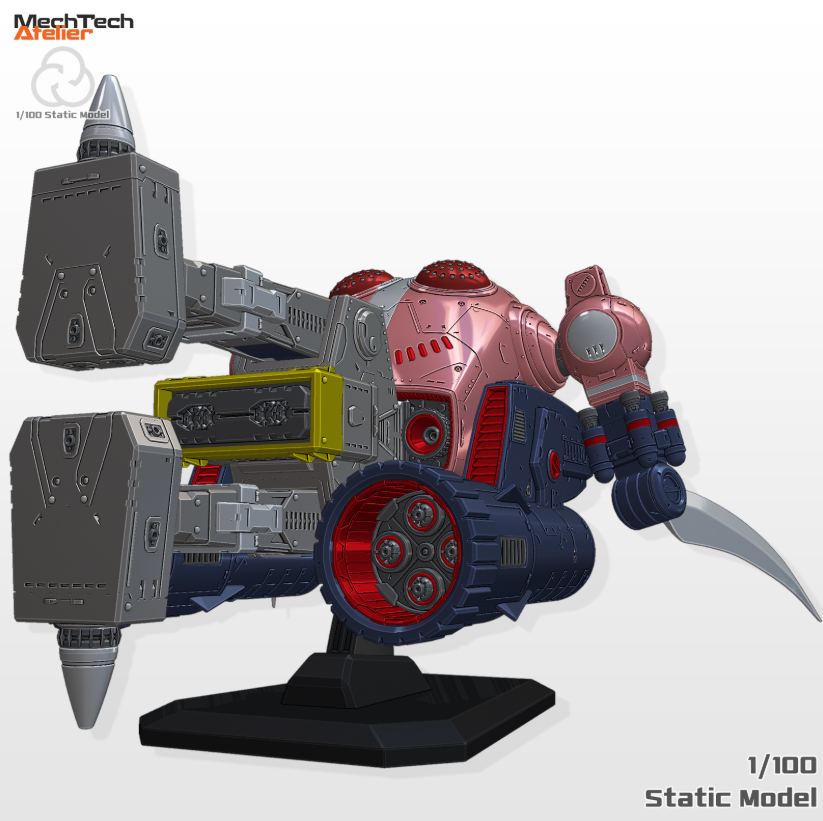 Mech Tech Atelier 1/100 MAN-00x-2 Brawrello [STL File]