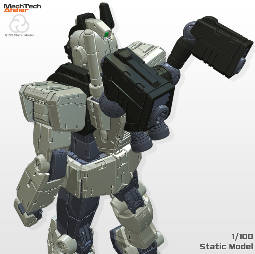 Mech Tech Atelier 1/100 RGM-79V GM Night Seeker [STL File]