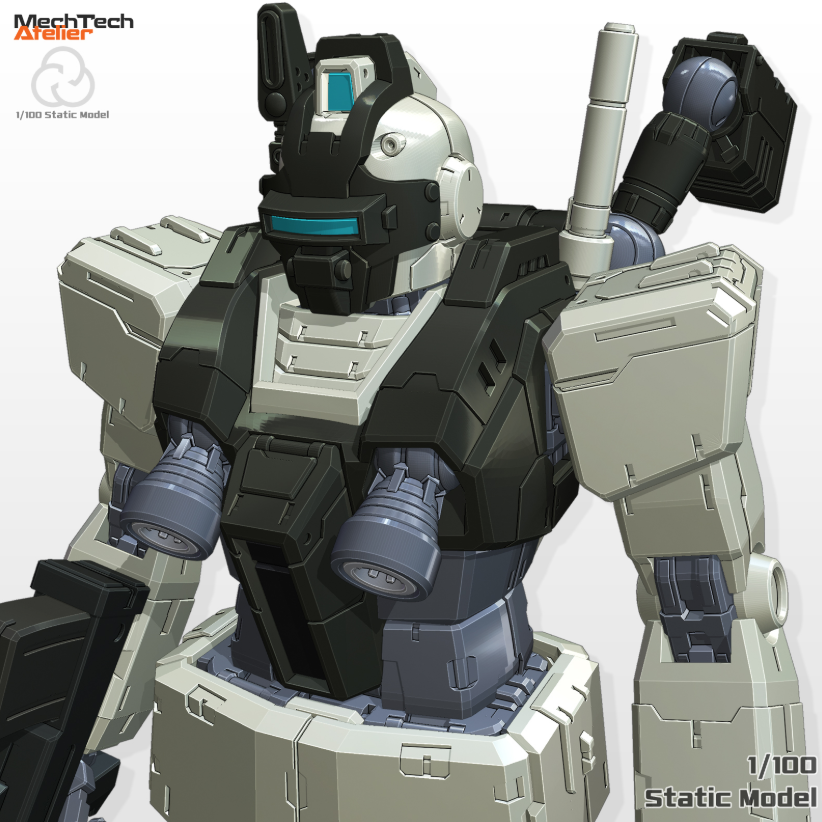 Mech Tech Atelier 1/100 RGM-79V GM Night Seeker [STL File]