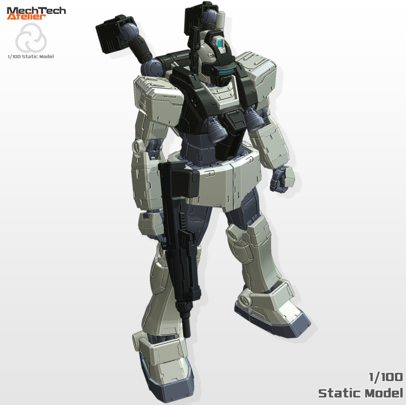 Mech Tech Atelier 1/100 RGM-79V GM Night Seeker [STL File]