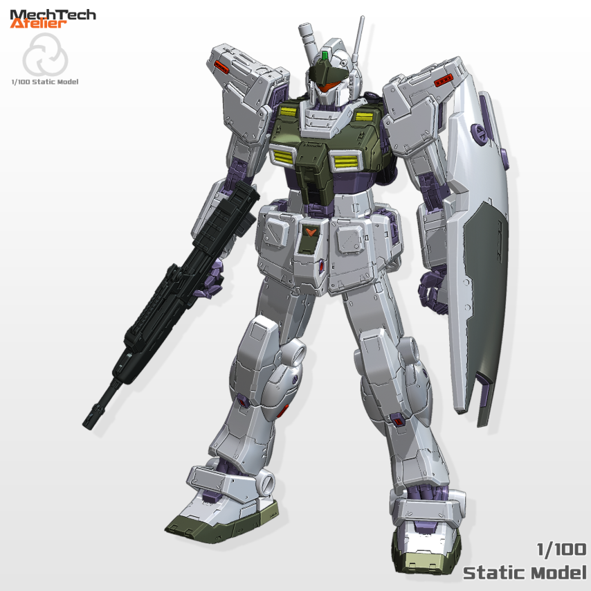 Mech Tech Atelier 1/100 RGM-79M GM Custom [STL File]