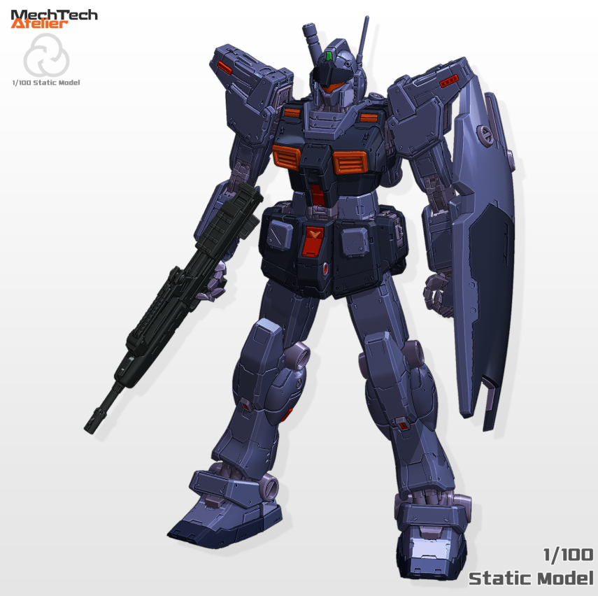 Mech Tech Atelier 1/100 RGM-79M GM Custom [STL File]