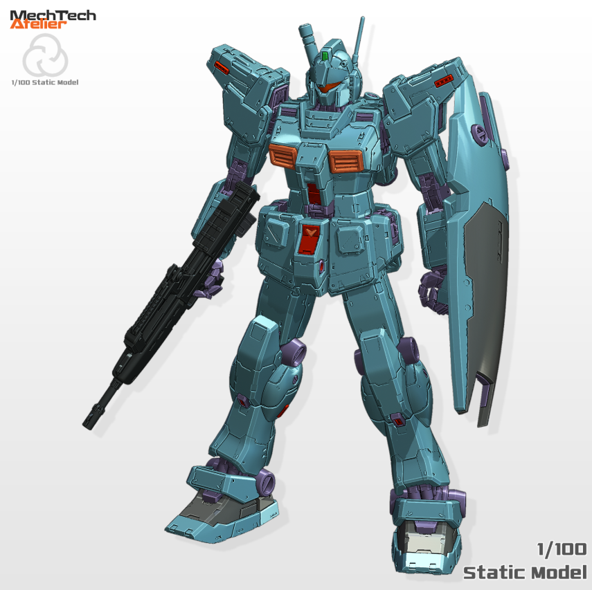 Mech Tech Atelier 1/100 RGM-79M GM Custom [STL File]