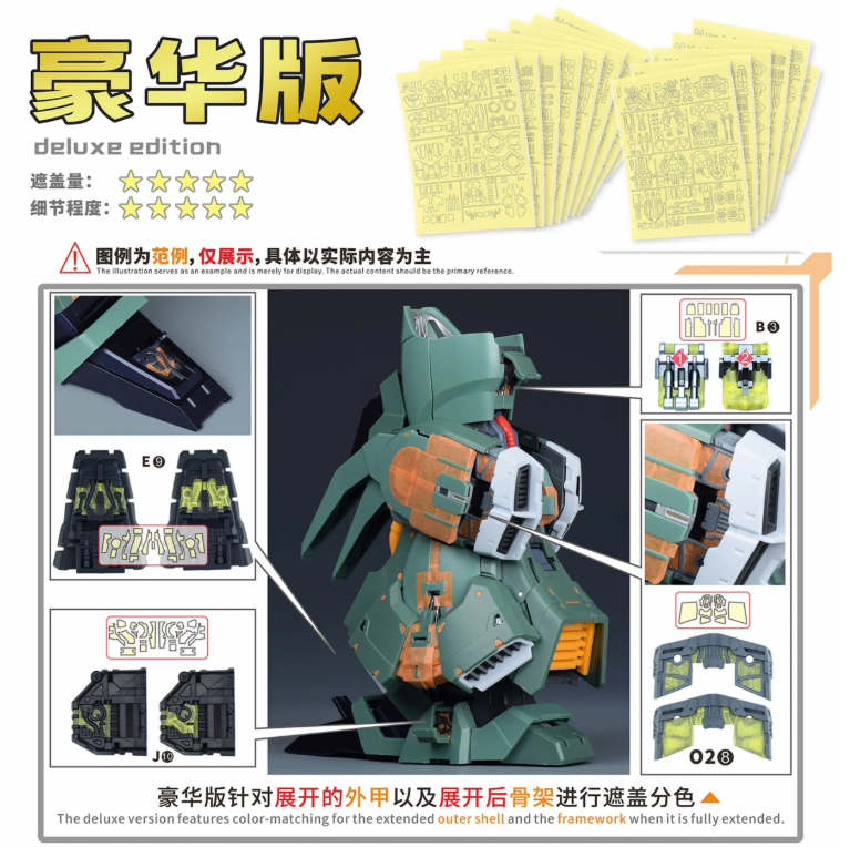 NewC 1/100 PreCut Masking Axis Model 1/100 Osiris Aerial Dominator