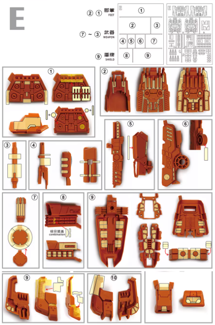 NewC 1/100 PreCut Masking Stickler Studio 1/100 Full Armor 7th Gundam [Conversion Kit]