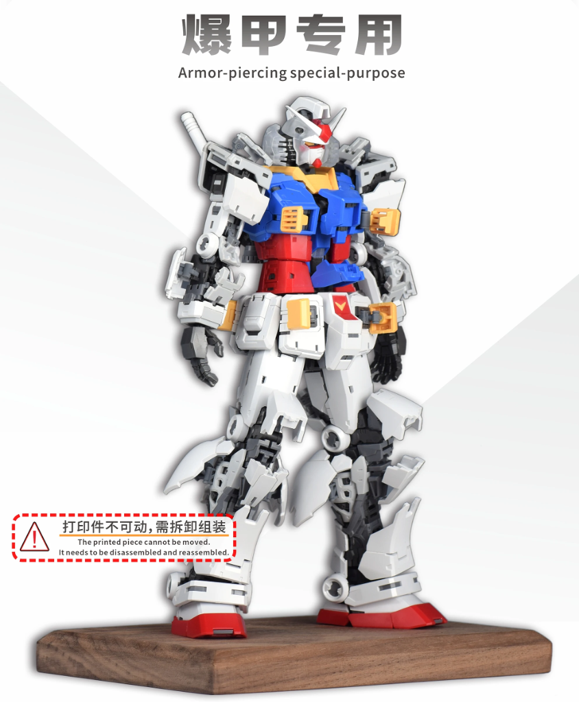 NewC 1/100 RX-78-2 Hatch Open Gimmick Add-On Set [Fat Cat Ver.]
