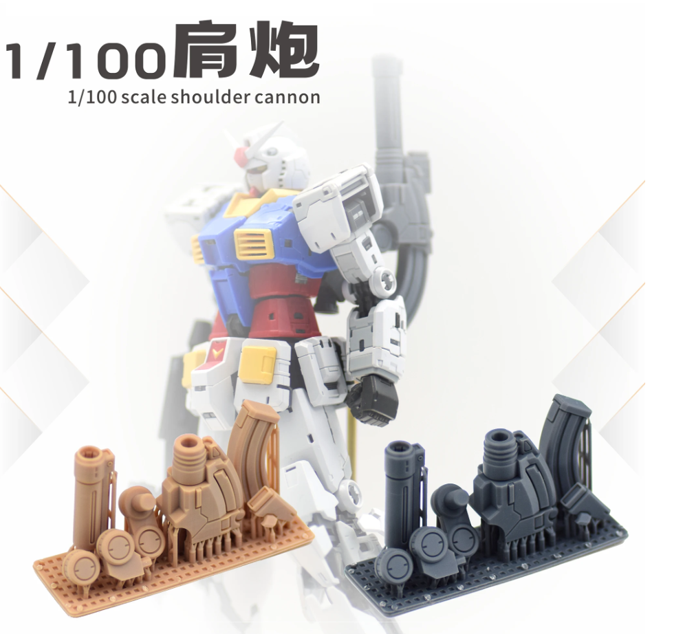 NewC 1/100 RX-78-2 Twin Cannon Add-On [Fat Cat Ver.]