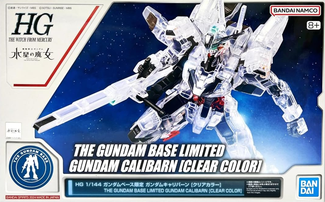 Premium Bandai HG 1/144 The Gundam Base Gundam Calibarn (Clear Color)