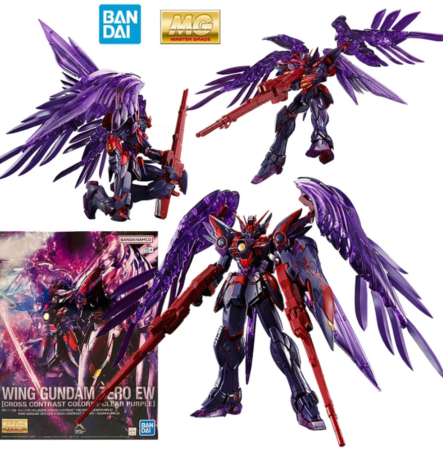 MG ウイングガンダムゼロEW クロスコントラストカラー / クリアパープル Premium Bandai MG 1/100 Wing Gundam Zero EW (Cross Contrast
