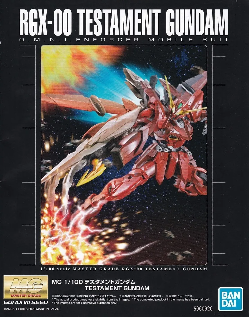 Premium Bandai MG 1/100 RGX-00 Testament Gundam