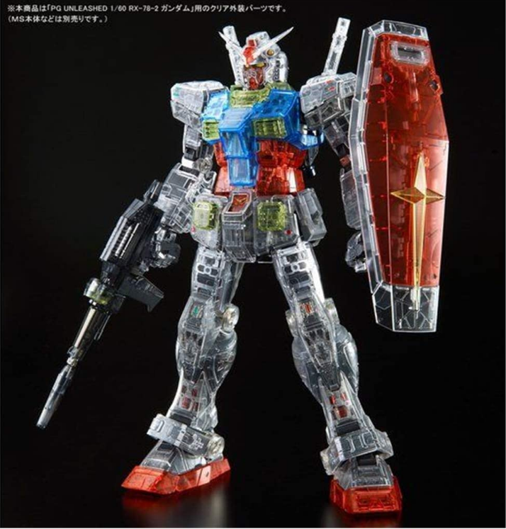 1/60 PG Unleashed Clear Color Body Parts Set for RX-78-2 Gundam, Not Included MS Body