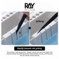 Ray Studio Brush Cleaning Pot Holder & Absorbent Pad