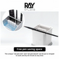 Ray Studio Brush Cleaning Pot Holder & Absorbent Pad