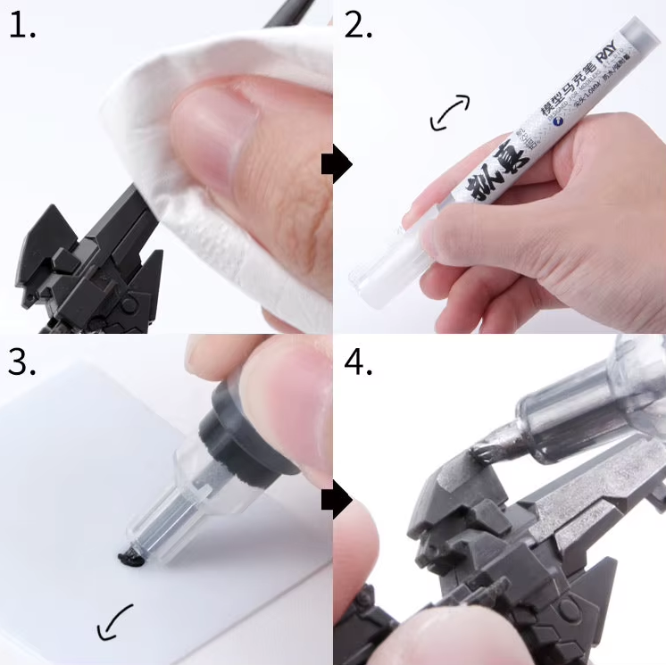 Ray Studio Metallic Marker Set [Flat/Pointed]