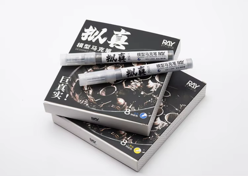 Ray Studio Metallic Marker Set [Flat/Pointed]
