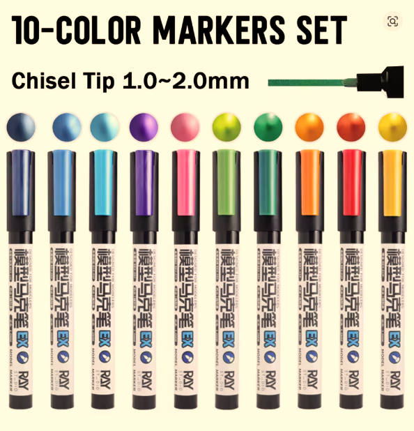 Ray Studio EX Metallic Marker Pen 1.0-2.0 mm