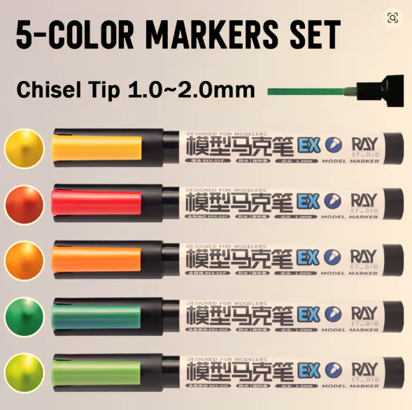 Ray Studio EX Metallic Marker Pen 1.0-2.0 mm