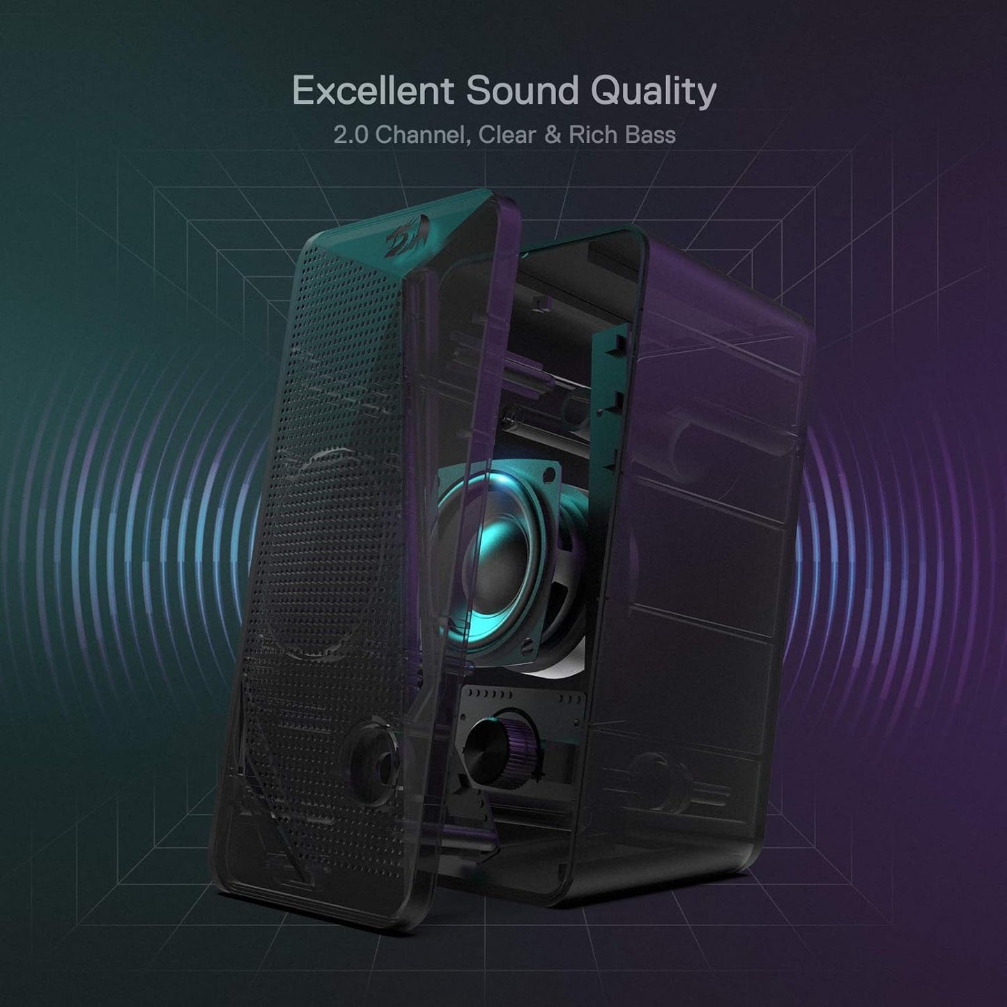 Red Dragon GS510 RGB Waltz Desktop Speakers