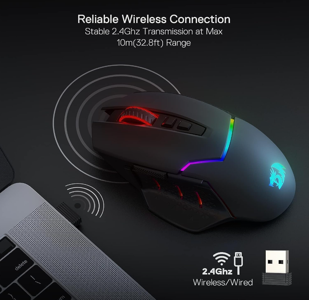 Redragon M690 PRO Wireless Gaming Mouse [8000 DPI]