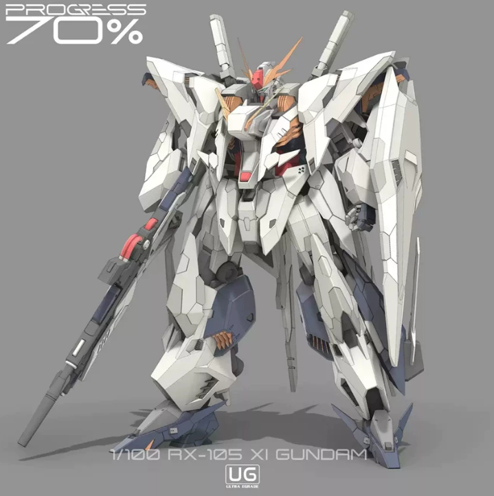 Rocky Q Mecha RX-105 Ξ Gundam [STL File]