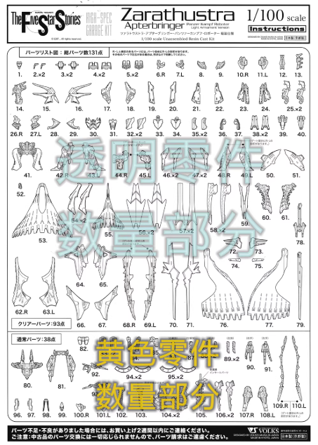 SH Studio HSGK 1/100 Zarathustra Apterbringer Panzer Kampf Roboter [Light Armament Ver.]