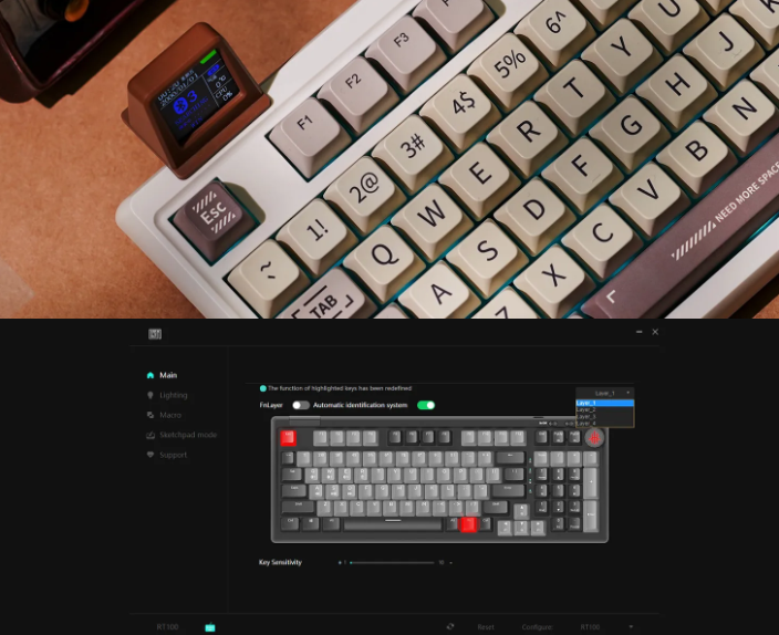 EPOMAKER RT100 95% Retro Mechanical Keyboard