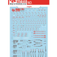 Flaming Snow HG 1/144 RX-104ff Penelope Gundam Waterslide Fluorescent Decal