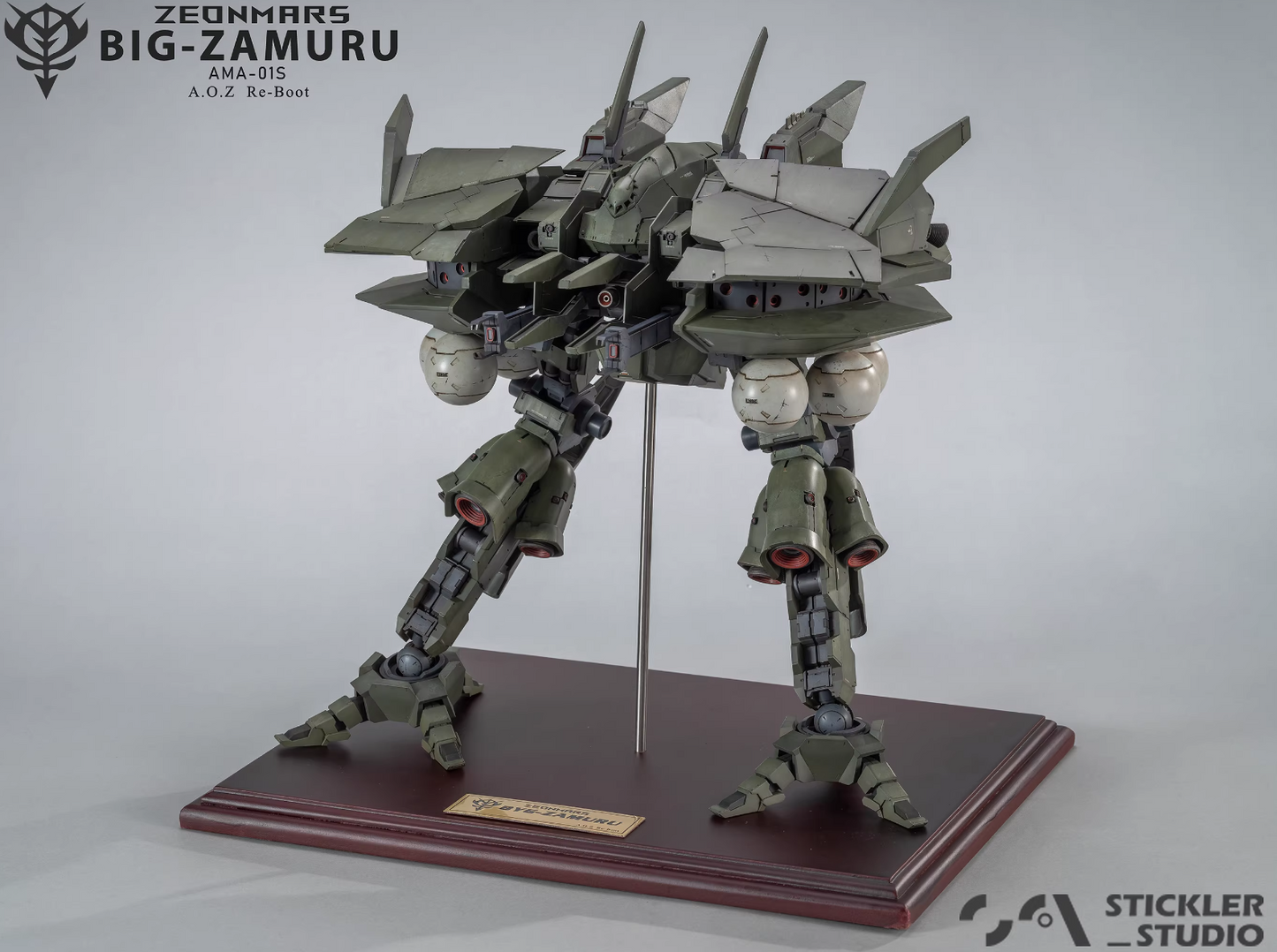 Stickler Studio 1/144 AMA-01S Big Zamuru AOZ RE-BOOT Ver. [Full Resin Kit]