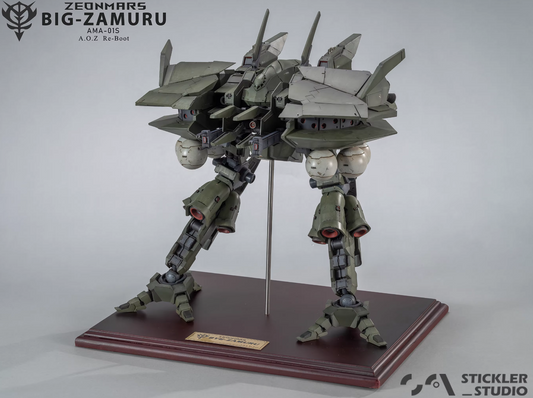 Stickler Studio 1/144 AMA-01S Big Zamuru AOZ RE-BOOT Ver. [Full Resin Kit]