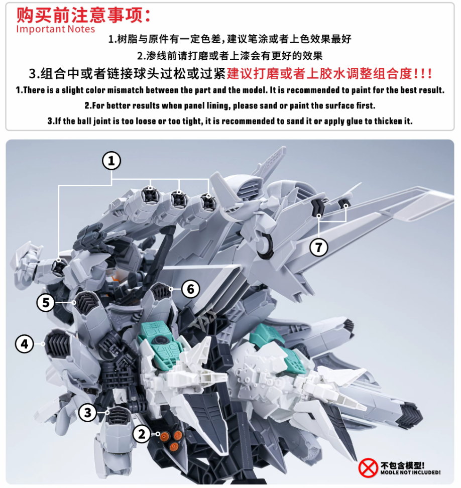 TAS HG 1/144 PMC-BD-87-5 Alyzeus Gundam Detail-up