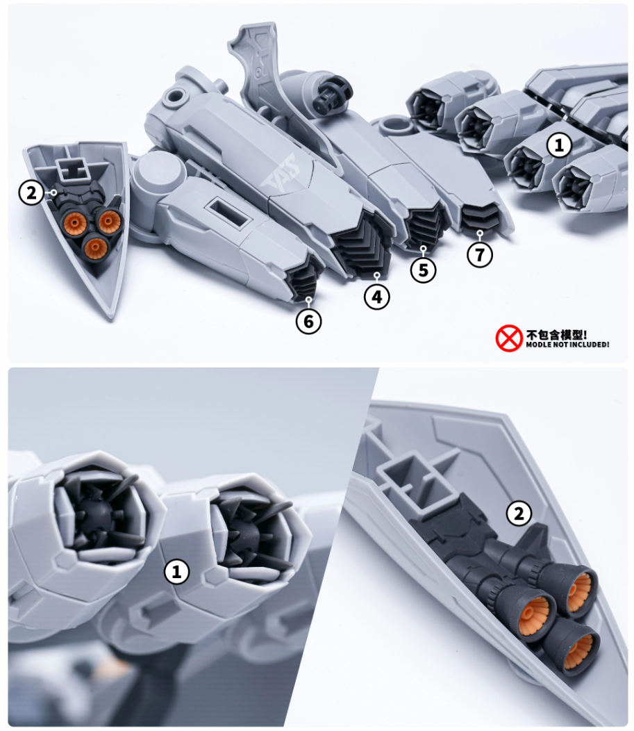 TAS HG 1/144 PMC-BD-87-5 Alyzeus Gundam Detail-up