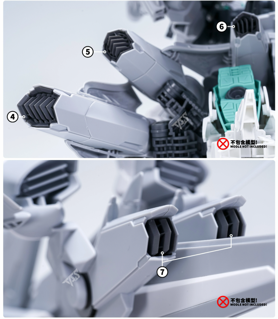 TAS HG 1/144 PMC-BD-87-5 Alyzeus Gundam Detail-up