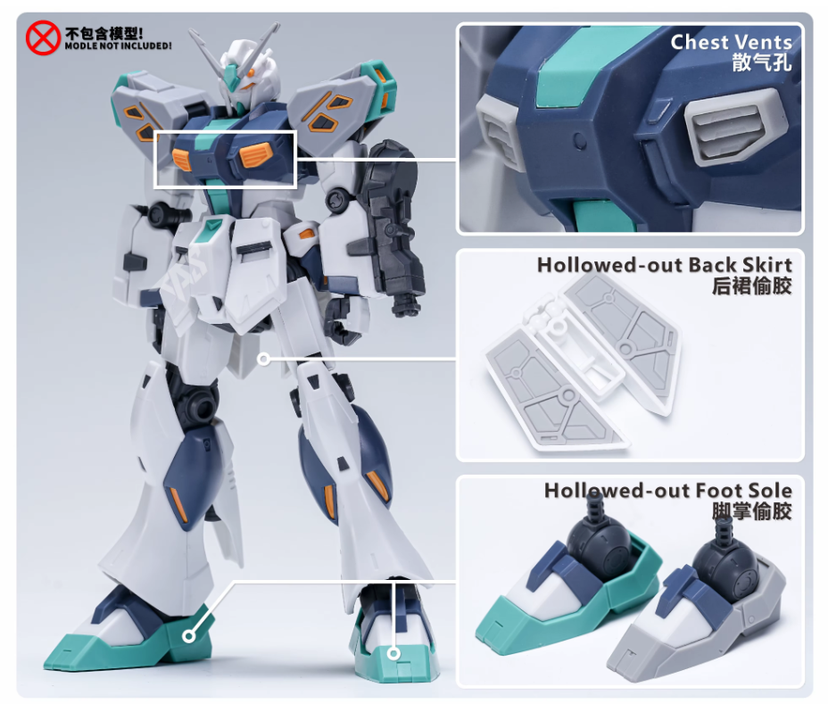 TAS HG 1/144 PMC-BD-87-1 Alyzeus Gundam Detail-up