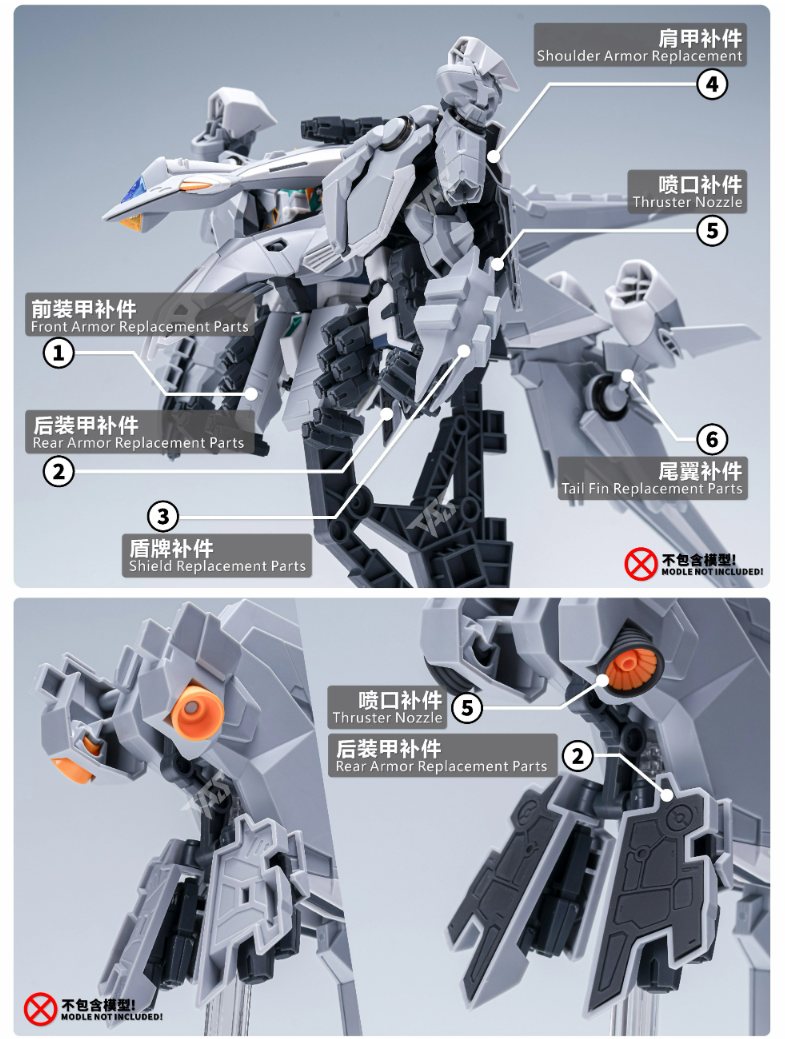 TAS HG 1/144 PMC-BD-87-6 Alyzeus Gundam Detail-up