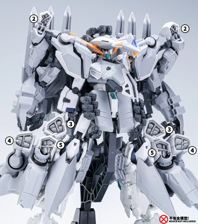 TAS HG 1/144 PMC-BD-87-3 Alyzeus Gundam Detail-up
