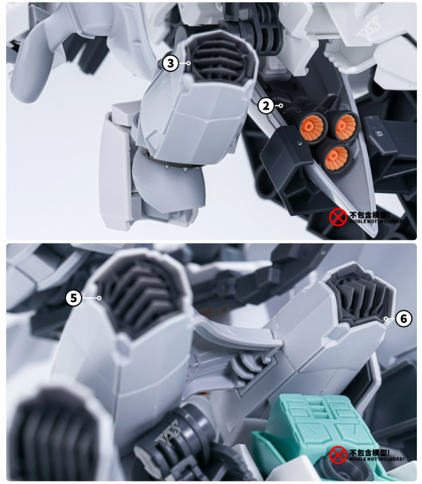TAS HG 1/144 PMC-BD-87-5 Alyzeus Gundam Detail-up