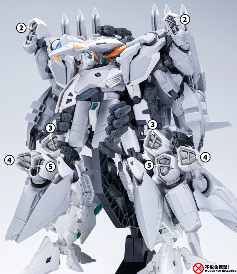 TAS HG 1/144 PMC-BD-87-3 Alyzeus Gundam Detail-up