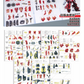TAS 1/100 Red Comet Technology Red Comet Pre-Cut Masking Tape