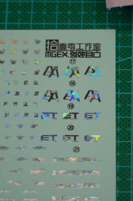 TOZ MGEX 1/100 Strike Freedom Twilight/Midnight Fluorescent Decal
