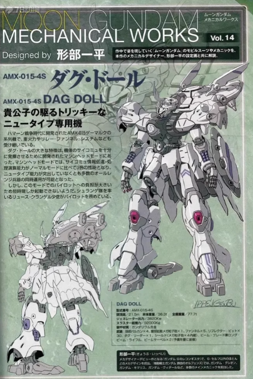 Tuanzi 1/100 AMX-015-4S Dag Doll [Full Resin Kit]