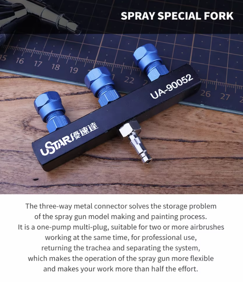 Ustar UA-90052 Multi-Nozzle Airbrush Connection Accessory