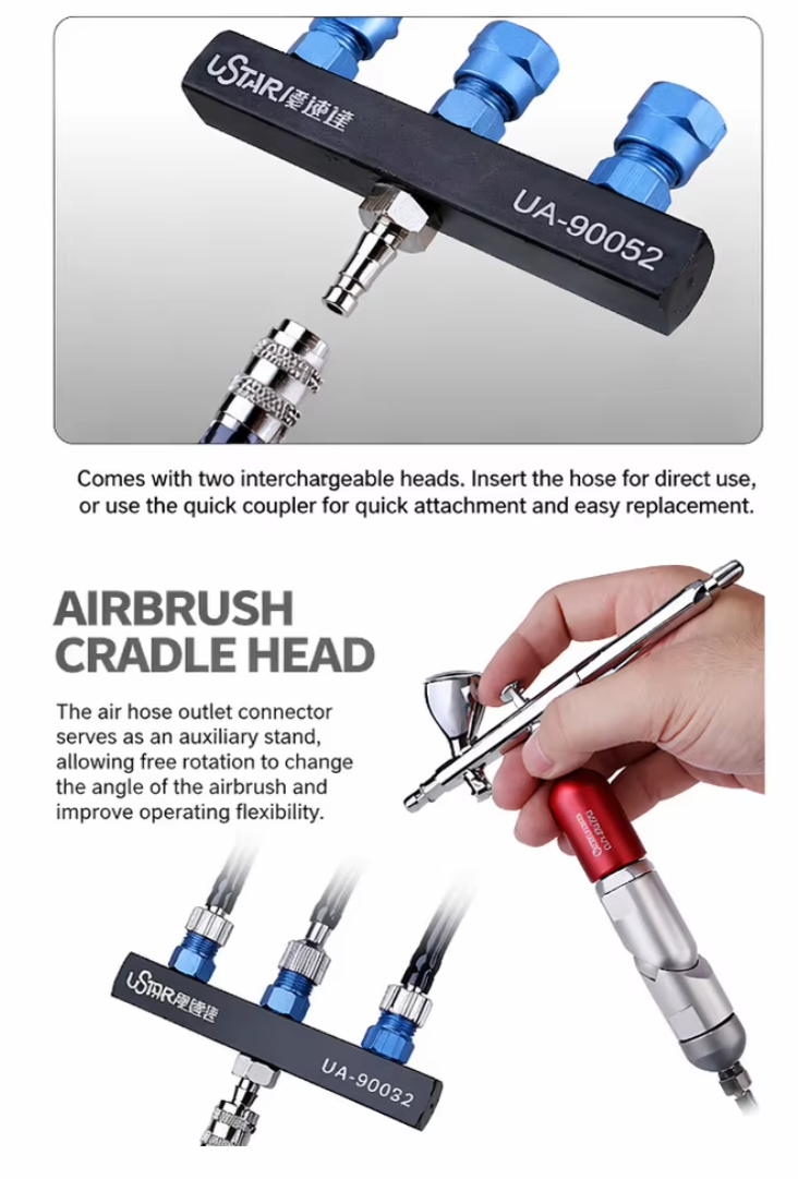 Ustar UA-90052 Multi-Nozzle Airbrush Connection Accessory