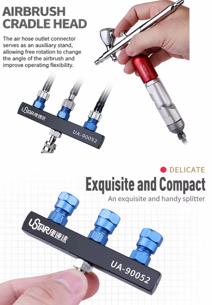 Ustar UA-90052 Multi-Nozzle Airbrush Connection Accessory