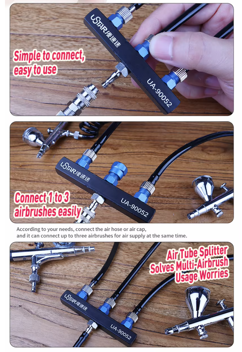 Ustar UA-90052 Multi-Nozzle Airbrush Connection Accessory