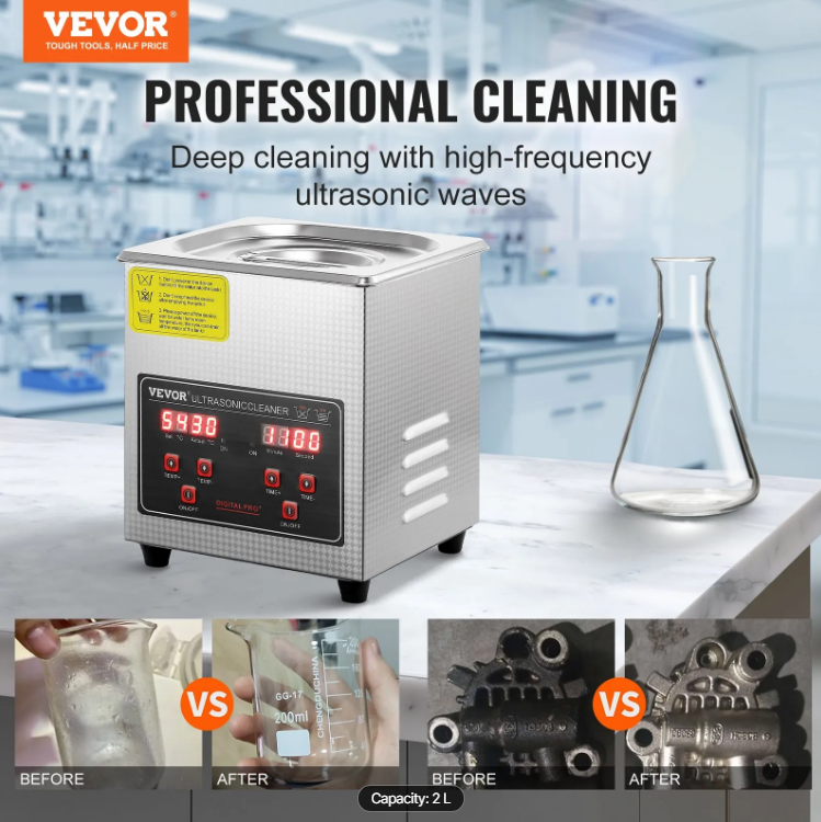 VEVOR Ultrasonic Cleaner with Digital Timer & Heater
