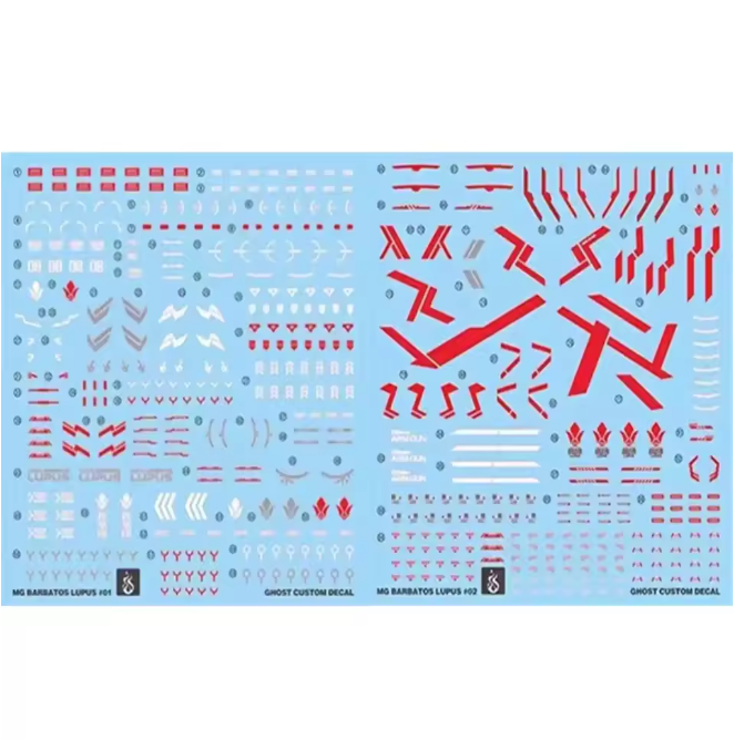 YAN Decal MG 1/100 Barbatos Lupus Rex Waterslide Decal