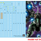 YAN Decal Bandai MGSD Kshatriya Fluorescent Decal