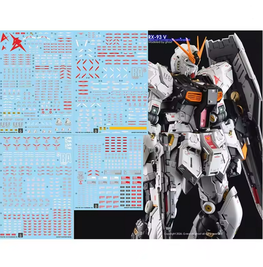 YAN Decal PGU 1/60 RX-93 Nu Gundam Waterslide Decals