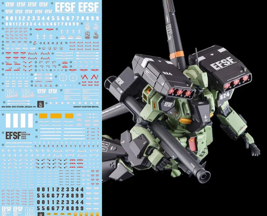 YAN Decal 1/100 RGM-89S Stark Jegan Fluorescent Waterslide Decals